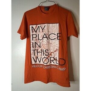 Christian Jesus My Place In This World Mens Small Tshirt